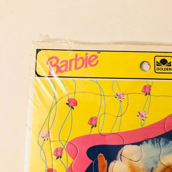 Vintage Golden Frame Tray Puzzles Barbie and Snow White and the Seven Dwarfs - Picture 6 of 16